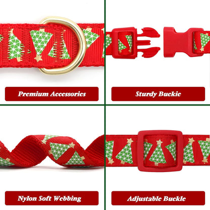 Dog Collar with Removable Bowtie Dog Collars Adjustable Dog Collar for Small Medium Large Dogs