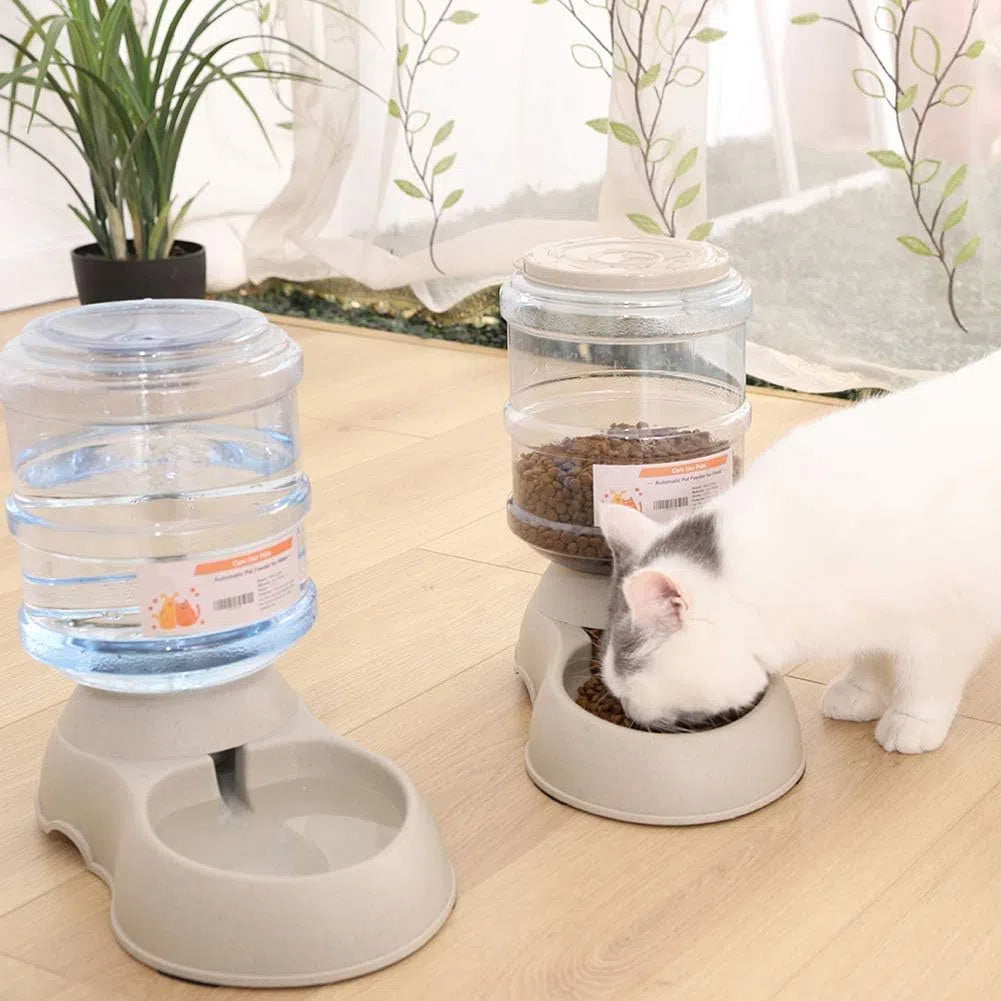 3.75L Automatic Pets Feeder Food Water Dispenser Detachable Cats Dogs Puppy Feeding Machine ,Pets Feeder, Pets Food Dispenser