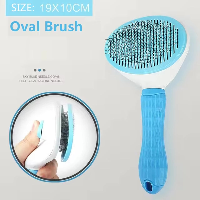 Pet Dog Hair Brush Cat Comb Grooming and Care Cat Brush Stainless Steel Comb for Long Hair Dogs Cleaning Pets Dogs Accessories