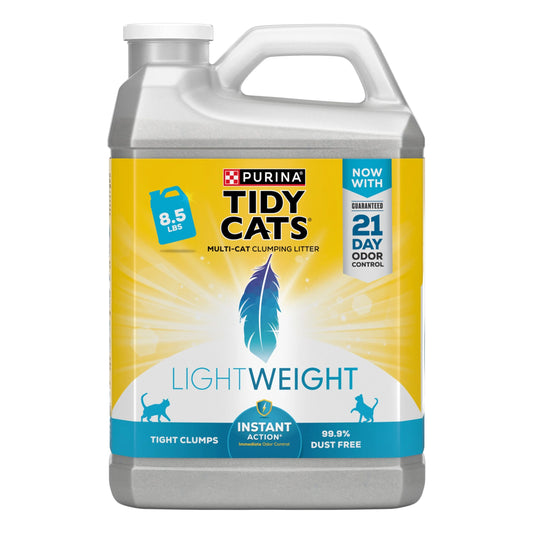 Purina  Light Weight, Low Dust, Clumping Cat Litter, Lightweight Instant Action Cat Litter, 8.5 Lb. Jug