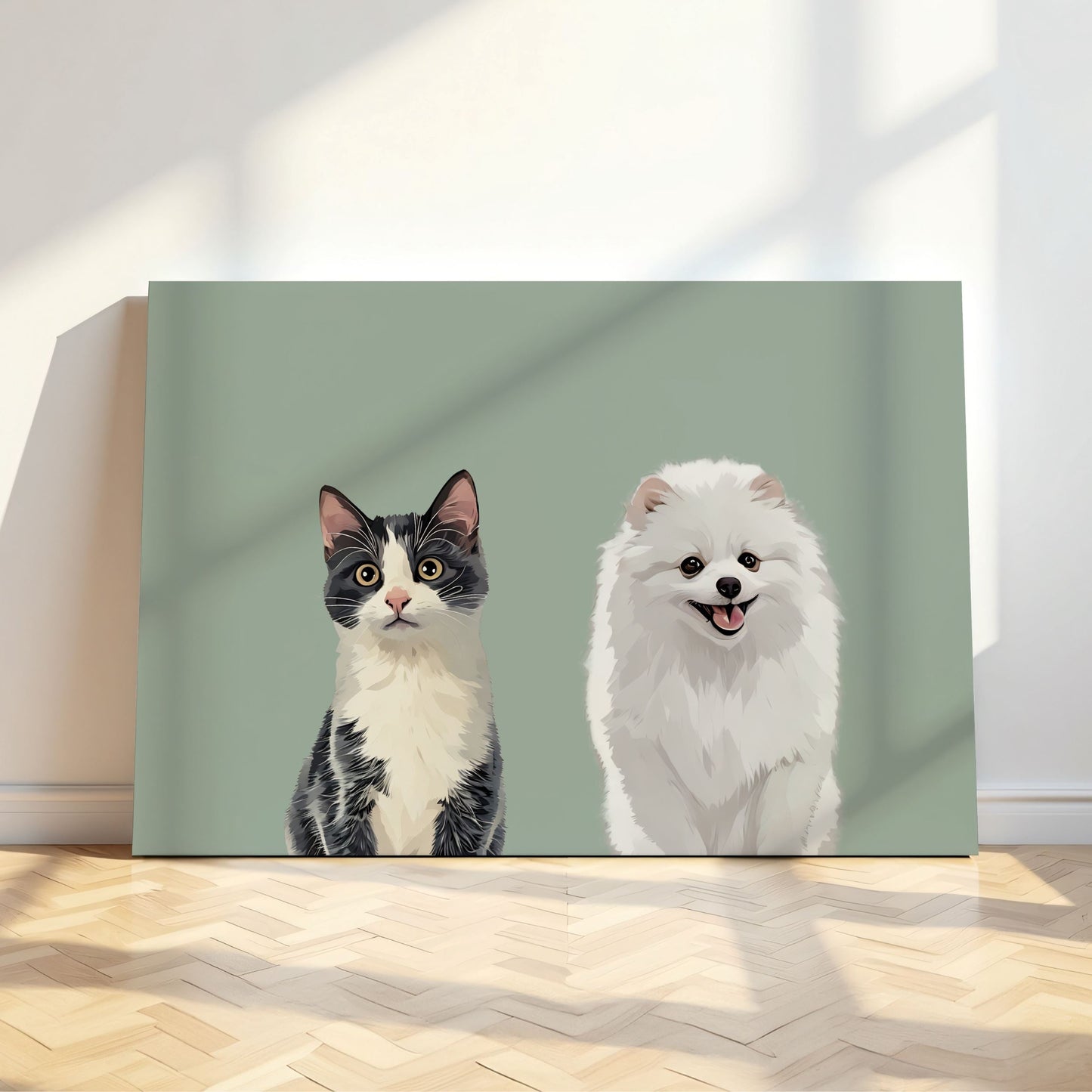 Custom Pet Portrait - Pet Photo + Name