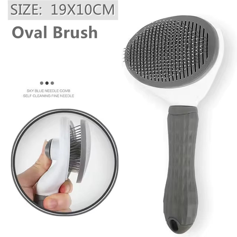 Pet Dog Hair Brush Cat Comb Grooming and Care Cat Brush Stainless Steel Comb for Long Hair Dogs Cleaning Pets Dogs Accessories