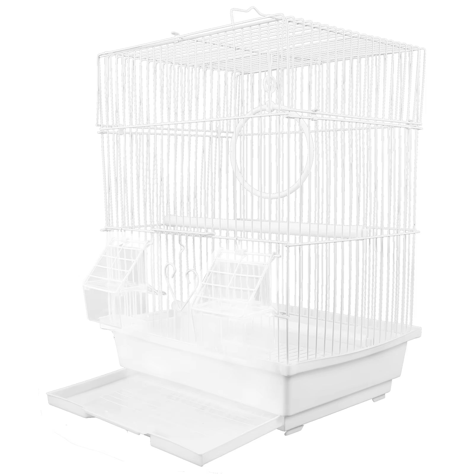 Birdcage Outing Parrot Cockatiel Wire Pet Cages for Birds Travel Carrier Wrought Iron Handheld Carrying Thrush Parrot Cage