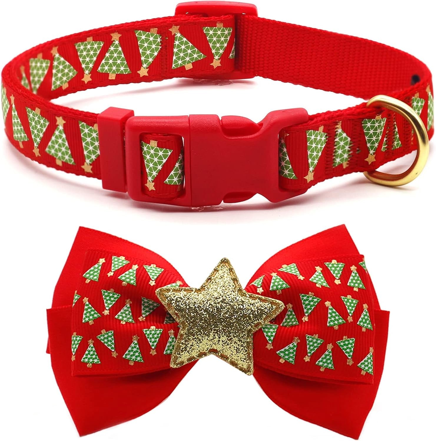 Dog Collar with Removable Bowtie Dog Collars Adjustable Dog Collar for Small Medium Large Dogs