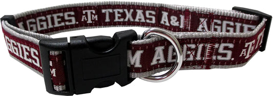 Pets First Collegiate Pet Accessories Dog Collar Texas A&M Aggies Large